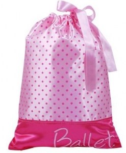 Pink poppy ballet girl shoe bag